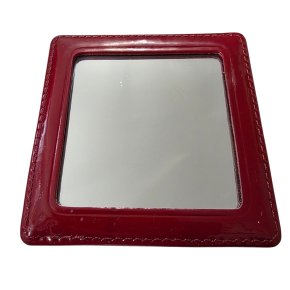 Vintage Coach Leather Double - Sided Mirror w/ Case 1990s - Picture 4 of 9